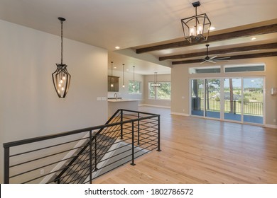 Farm House Entry Way - To Open Concept Living