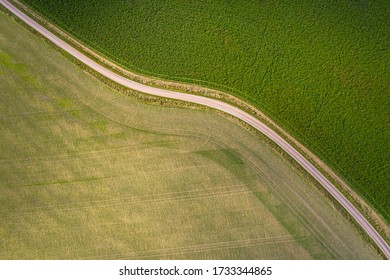 Farm Land Abstract, Arial View