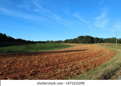 Farm Plot Of A North Carolina Farm In The Foothills