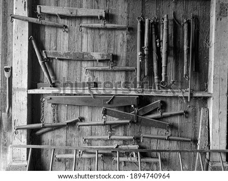 Farm Tools in an old barn