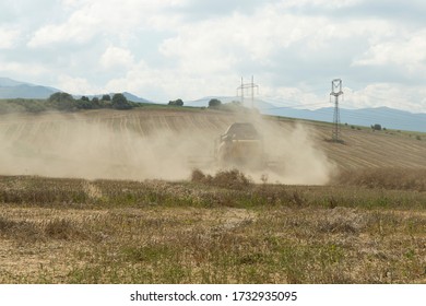 Farm Work Throughout The Year. Plowing, Preparation Of Senaze. Sheep In The Barn And On The Waist, Manure Spreading, Oilseed Rape Cultivation. Horses.work On The Farm In Summer And Winter. Still