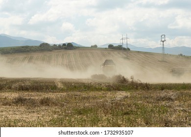 Farm Work Throughout The Year. Plowing, Preparation Of Senaze. Sheep In The Barn And On The Waist, Manure Spreading, Oilseed Rape Cultivation. Horses.work On The Farm In Summer And Winter. Still