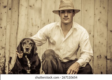 The Farmer And His Best Friend The Dog