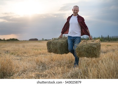 Farmer Working In Field