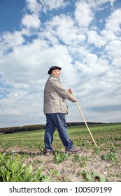 Farmer working in the fields