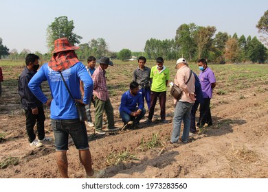 Farmers Training And Meeting Place There Are Many People And Many Machines In Surin Province, Thailand 05 11 2021