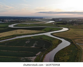 Farming Along The Salmon River Near Truro, Nova Scotia