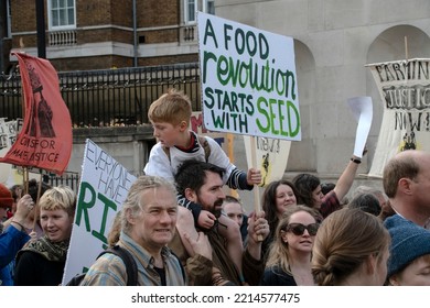 Farming –Food   Climate Justice Now –Farmers Protest  London  15-10-2022