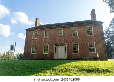Farmington, Pennsylvania: Fort Necessity National Battlefield. Mount Washington Tavern, a stopping place for stagecoaches on the National Road, the first federally funded highway. 