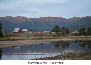 Farmland Across The Payette River In Cascade Idaho