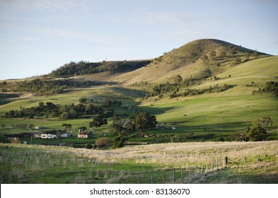 Farmland, Coal River Valley, Tasmania, Australia