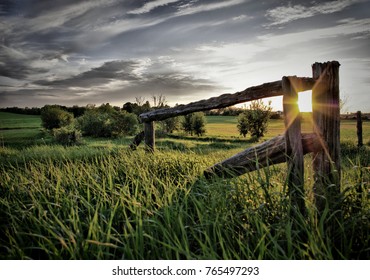 Farmland Scenic From Ontario Canada Landscape Background