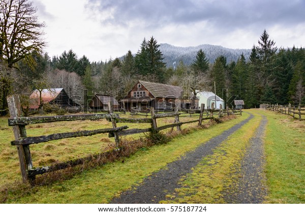 Farmstead Olympic National Park Royalty Free Stock Image