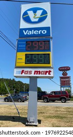 Farmville, Virginia, USA, May 20, 2021: Gas Price Is Still High After The Supply Interruption Due To Colonial Pipeline Ransomeware Attack.