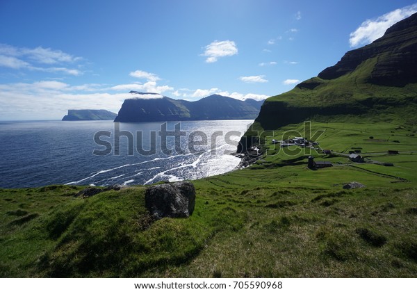 Faroe Islands Landscape Trollanes Stock Photo Edit Now 705590968