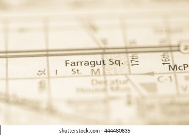 Farragut Square. Washington D.C. USA