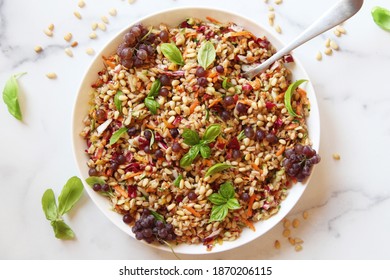 Farro Salad With Vegetables And Herbs