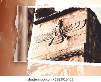 El símbolo de Farvahar es el símbolo de una figura alada. En opinión de algunos arqueólogos e iranólogos, esta figura ha sido introducida como el símbolo de Ahura Mazda