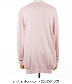 Fashion Apparel Womenswear Pink Sweatshirt Back