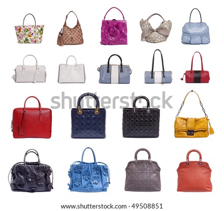 fashion bags on white background の写真素材 今すぐ編集 49508851