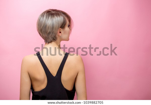 Fashion Beautiful Young Woman Short Hair Stock Photo Edit Now