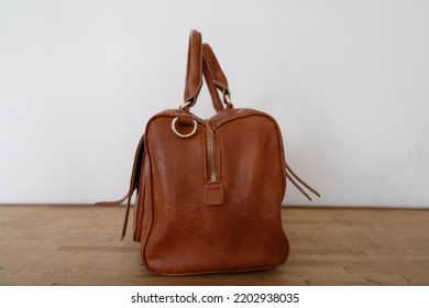 Fashion Brown Leather Handbag Purse 