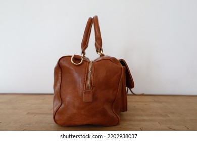 Fashion Brown Leather Handbag Purse 