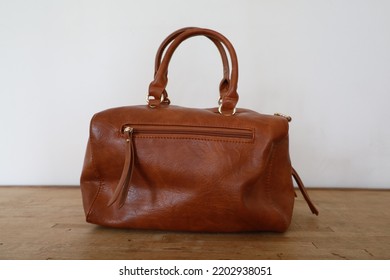 Fashion Brown Leather Handbag Purse 