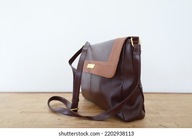 Fashion Brown Leather Handbag Purse 