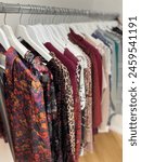 Fashion Clothing Rack with Stylish Ladies Tops