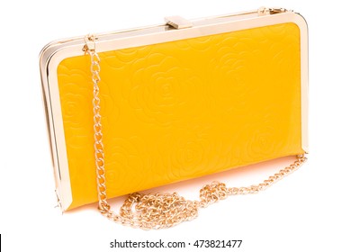 Fashion Clutch Bag, Yellow