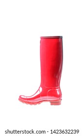 red white and blue rain boots