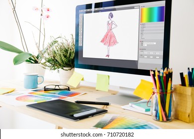 fashion design studio - Shutterstock ID 710720182
