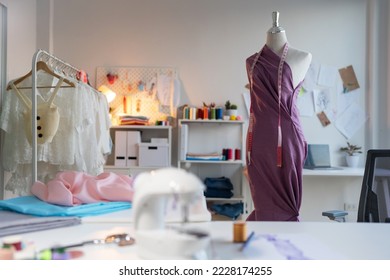 Fashion Design Studio, Tailors office, Design Room in the Office, Workplace with sew manikins - Powered by Shutterstock