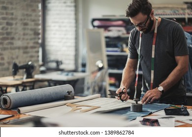 Fashion Designer Working His Studio Stock Photo (Edit Now) 1303930273