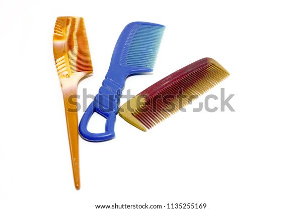 Fashion Equipment Collection Combs Hair Brush Stock Photo Edit