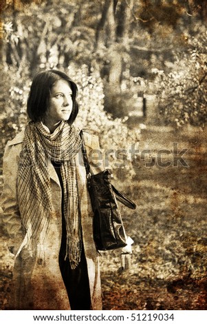 Similar – Woman with a bike in the middle of the forest.