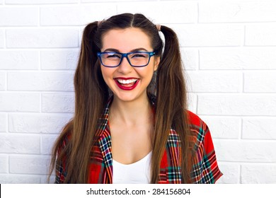 Two Ponytails Images Stock Photos Vectors Shutterstock