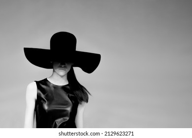 Fashion model at a catwalk during a fashion show or fashion week. - Shutterstock ID 2129623271