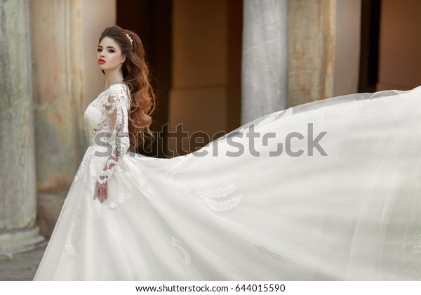 Fashion Outdoor Photo Beautiful Young Bride Stock Photo Edit Now