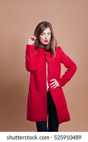 elegant red coat