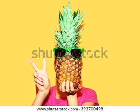 Similar – Image, Stock Photo young girl with sunglasses