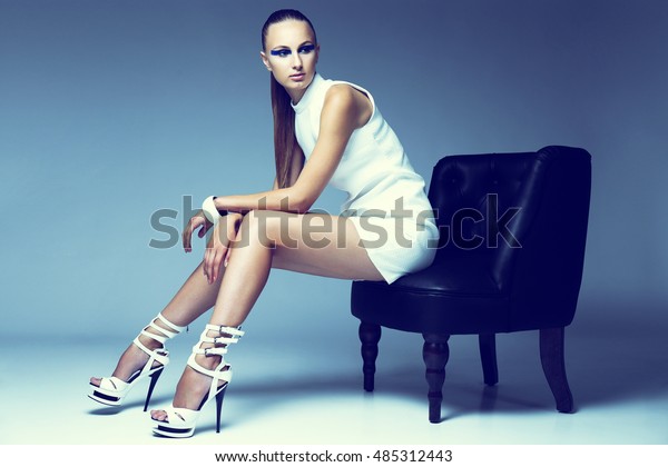 Fashion Portrait Young Elegant Woman Fashion Stock Photo Edit Now