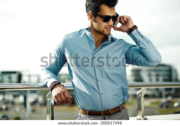 Fashion Portrait Young Sexy Businessman Handsome Stock Photo (Edit Now ...