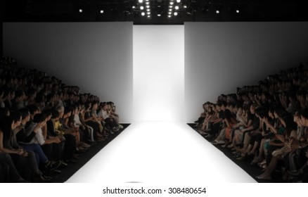 Fashion runway out of focus,blur background  - Shutterstock ID 308480654