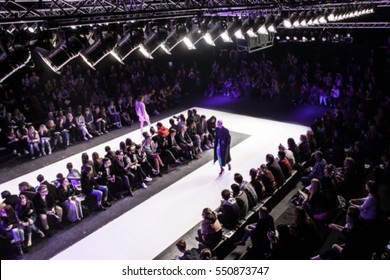 Fashion Show, A Catwalk Event, Blurred On Purpose