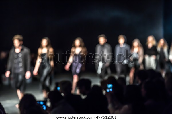 Fashion Show Catwalk Event Blurred On Stock Photo (Edit Now) 497512801