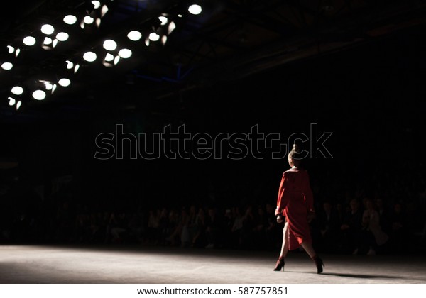 Fashion Show Catwalk Event Blurred On Stock Photo (Edit Now) 587757851
