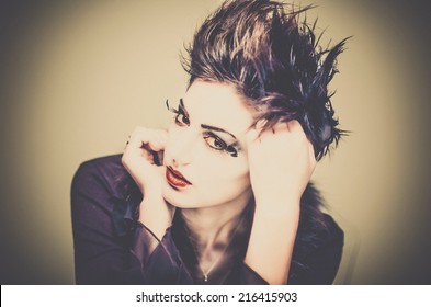 80s Style Makeup Stock Photos Images Photography Shutterstock