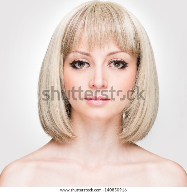 Fashion Stylish Beauty Portrait White Short People Beauty